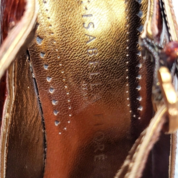 Isabella Fiore glittery brown Patent Leather Mary Jane 7M - Picture 5 of 9